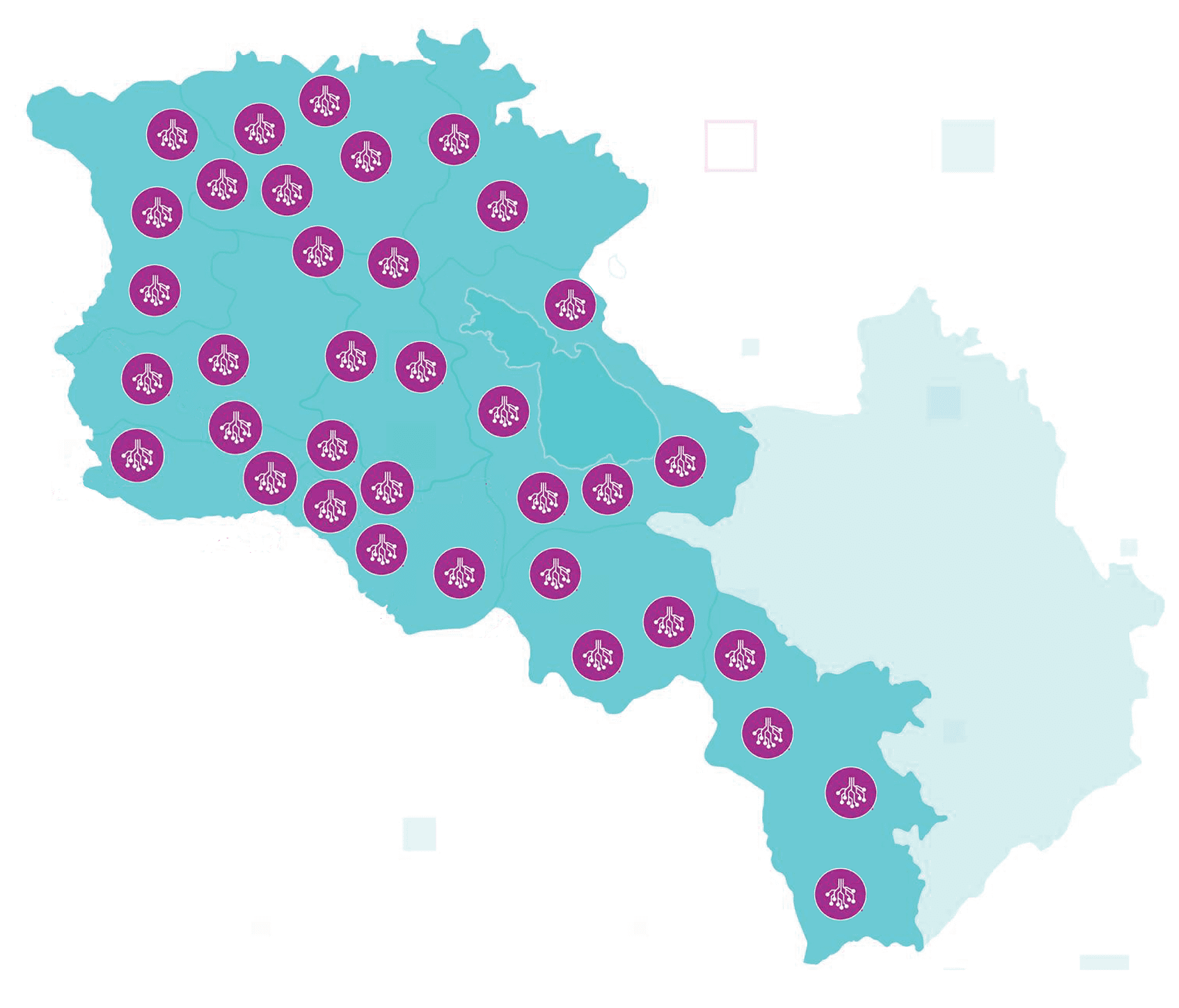 Hover to view map