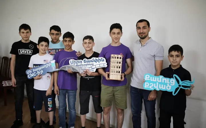 Engineering Design & Modeling winners holding their models